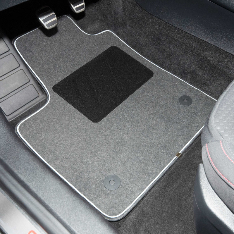 Tapis de sol velours pour Peugeot Boxer II, III (2006-.) - Premium tapis  de voiture - noir - DGS Autodywan noir