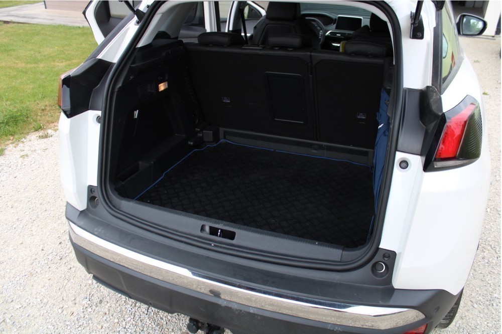  Tapis de Coffre Voiture pour Peugeot 3008 II SUV Active/Active  Business Hybrid 2016-2023 Housse de Coffre en Cuir Tapis de Protection  Imperméable Antidérapant Accessoires,Brown